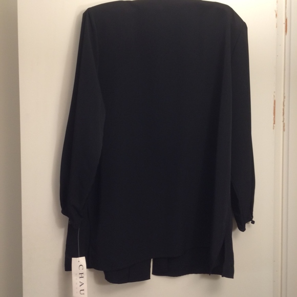 NWT Black button-down top - Picture 2 of 5